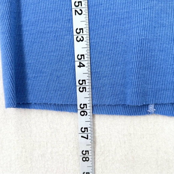 NWOT: Enzo Costa Silk Knit Maxi Tank Dress, Cornflower Blue, sz. Small - Picture 5 of 7